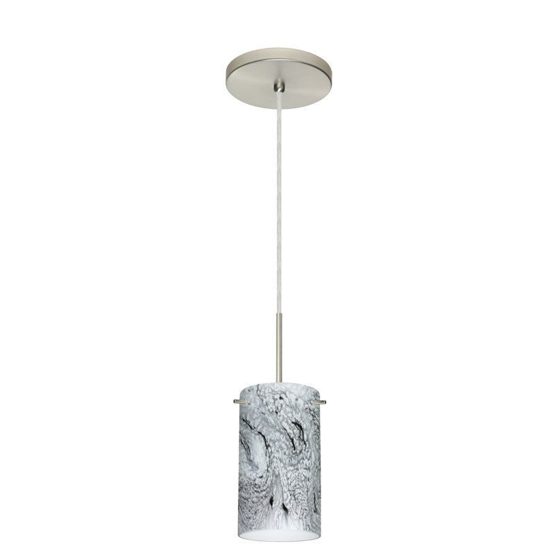 Martinson 1 - Light Single Pendant, Carrera, Satin Nickel, LED