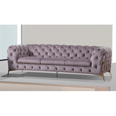 Anika 97'' Velvet Sofa