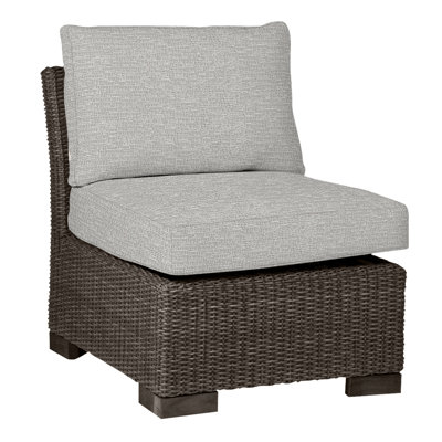 Club Woven Slipper Chair - Black Walnut