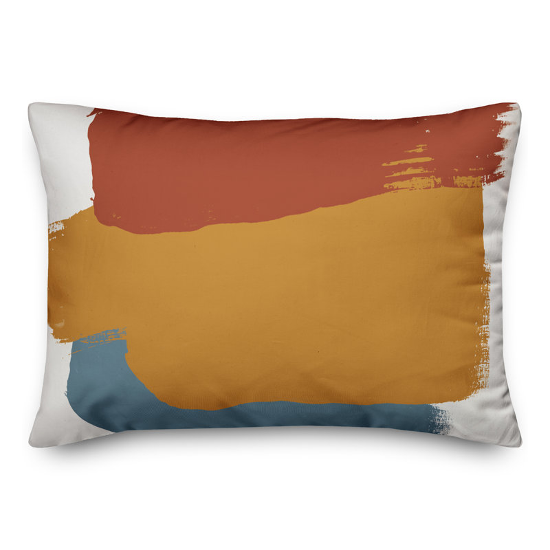 Abstract Outdoor Reversible Throw Pillow