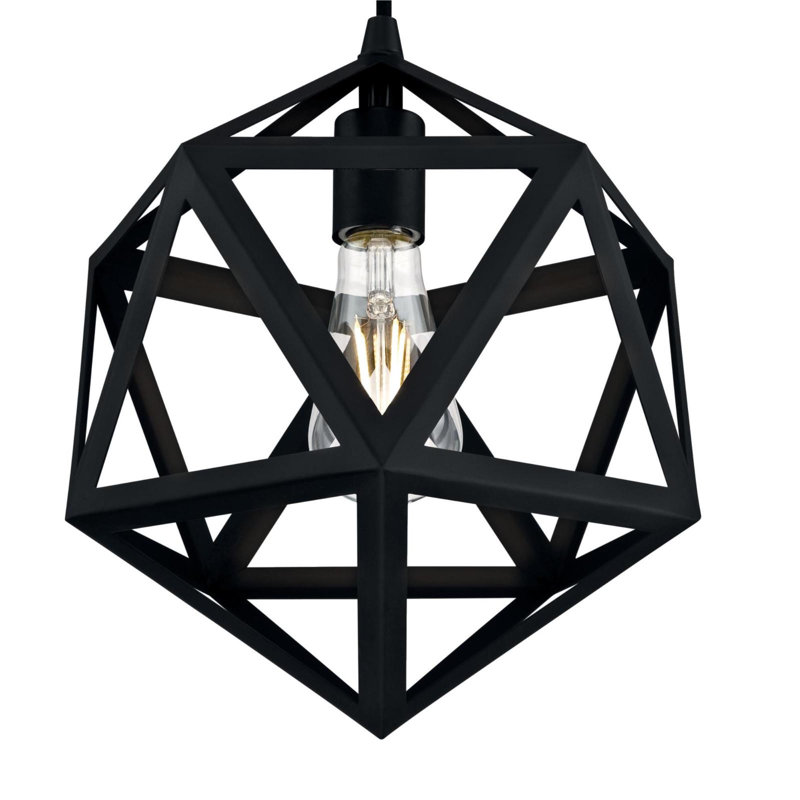 1 - Light Lantern Pendant, Matte Black