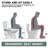 17" ADA Height 2-Piece Toilet 1.0 GPF Single Flush Elongated with Soft-Close Seat