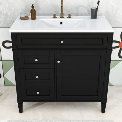 Meuble-lavabo ajustable avec 2 tiroirs Eleene