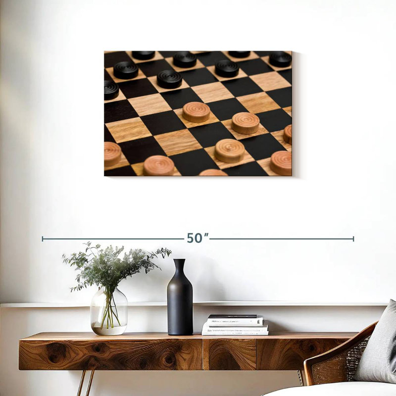 Jeu de dames Senne, H 20 po x l 30 po