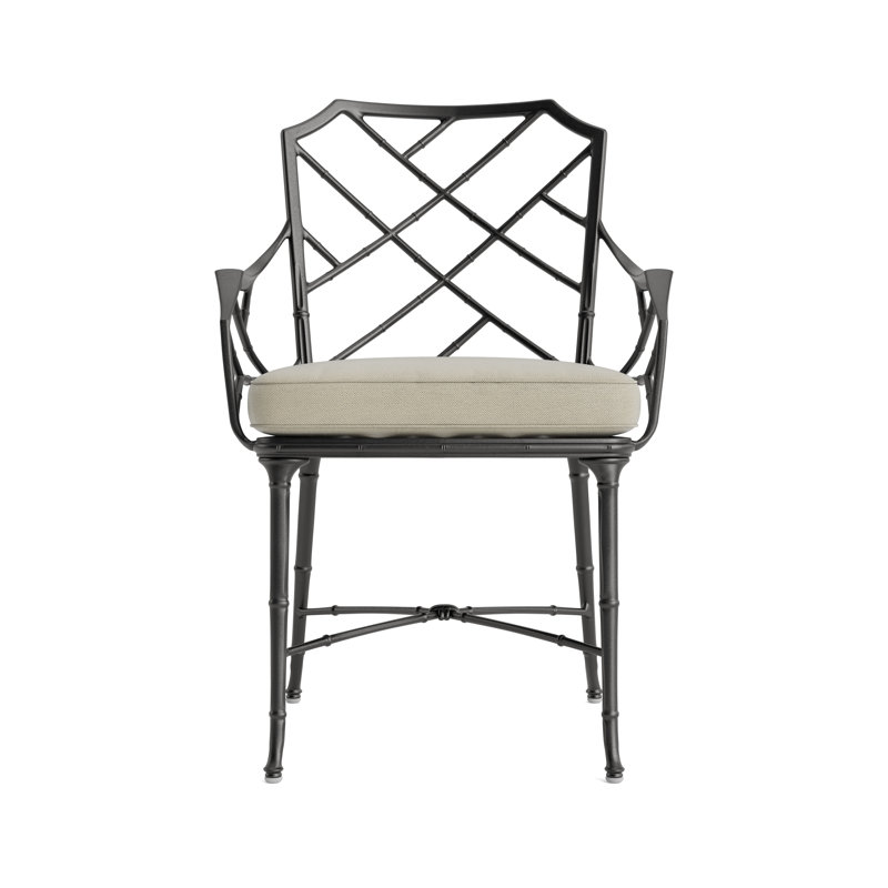 Calcutta Outdoor Dining Chair, Fusion Dove, Textured Pewter