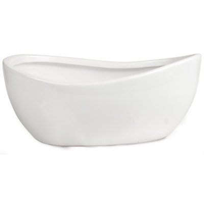 Pot à fleurs blanc Handthrown