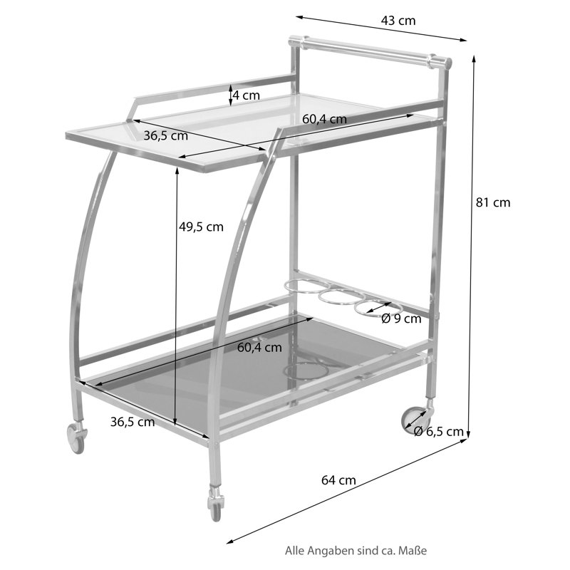 Casaundra Serving Cart