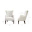 Fauteuil d'appoint rembourré, fauteuil à oreilles capitonné, fauteuil simple de salon