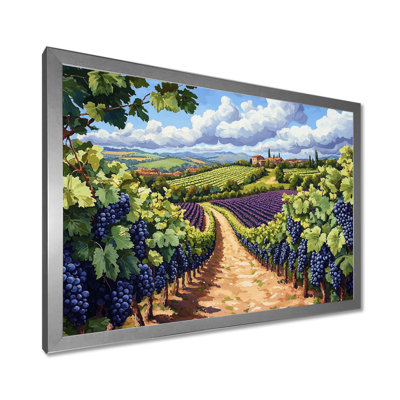 Vineyard In California Summer I - vignoble, art mural