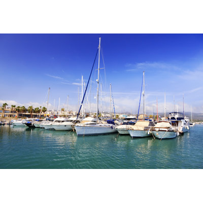 Yachts At Marina - Wrapped Canvas Print