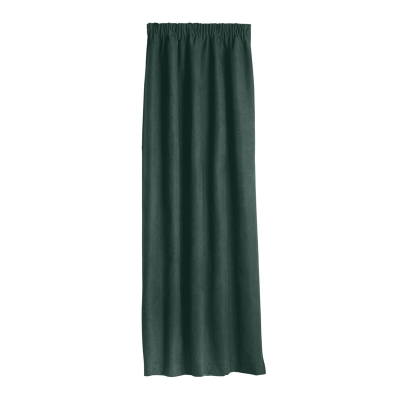 Nalaiyah Velvet Chenille Door Curtain, Green