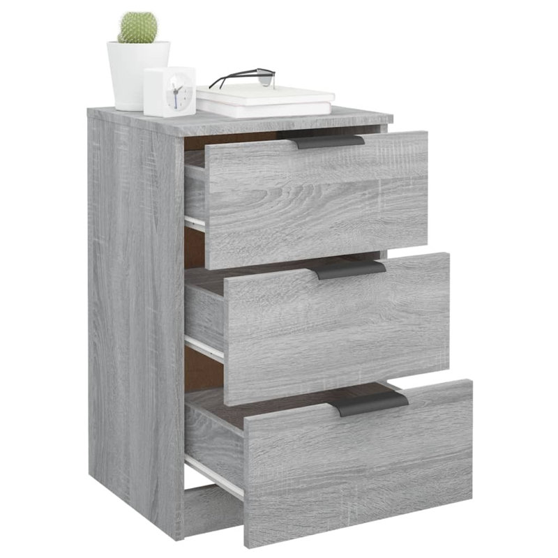 Ivell Bedside Cabinets, Grey Sonoma, Individual