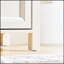 Commode 6 tiroirs Farmhouse pour chambre à coucher, large commode rustique avec porte de grange et rangement