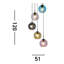 Spencyr 5 - Light Cluster Chandelier