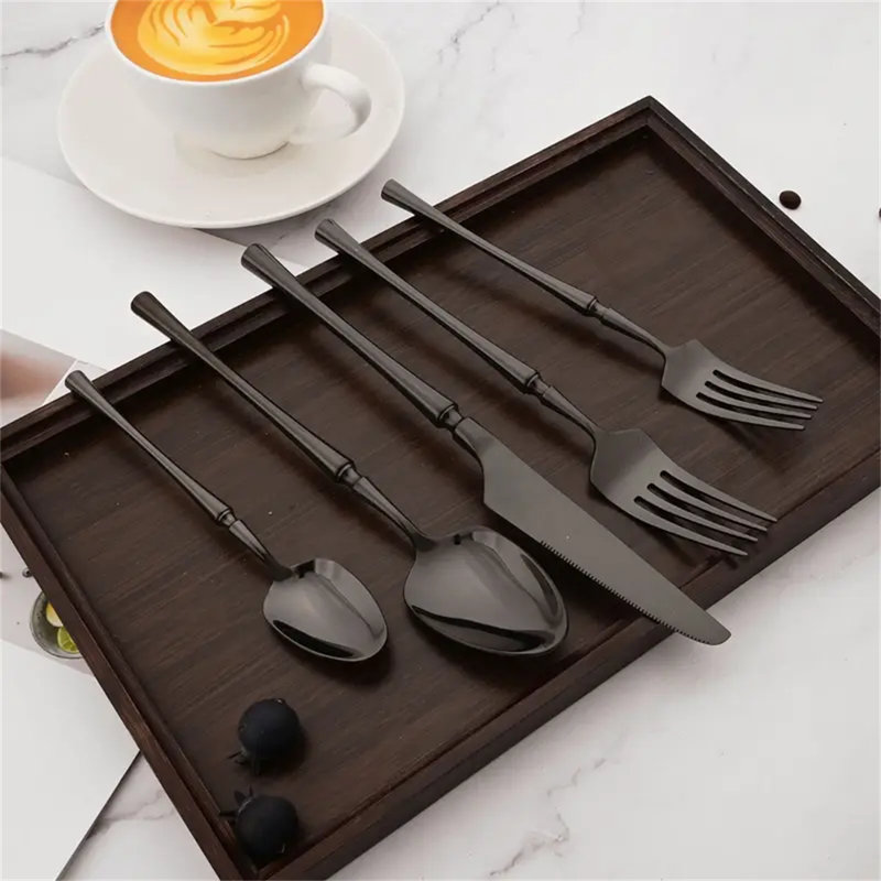 Mercer41 20pcs Stainless Steel Cutlery Set - Mirror Finish, Dishwasher Safe, Includes Knife, Fork, Spoon & More For 4 - Perfect For Home, Restaurant, Parties