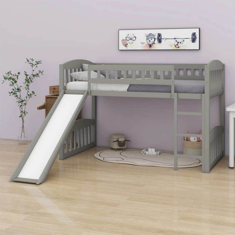 Lit pour enfant Jaevaughn, gris