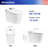 Elongated Bidet Smart Toilet 0.8 GPF with Adjustable Sprayer Settings, Deodorizing, Soft Close-100403367