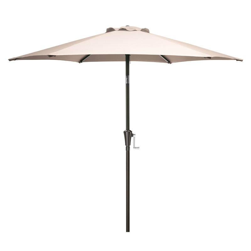 Parasol de marché inclinable Germar, H 86,4 po x l 90 po x P 90 po, Beige