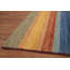 Tapis à rayures vibrantes de style Gabbeh 6 x 8 pour les salons modernes