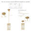Luminaire suspendu cylindrique en métal à 1 lumière Jennesa-1117104035