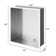 14" W x 12" H Stainless Steel Wall Niche Bathroom Shower Niche No Tile Rectangular Recessed Niche