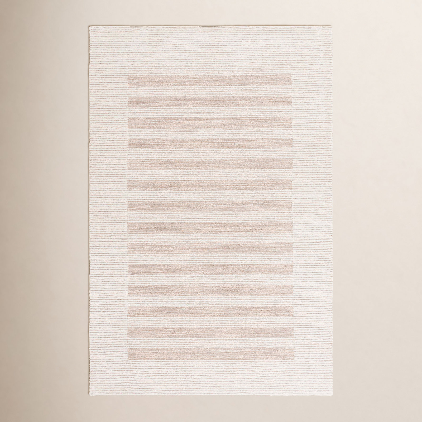 Pine 304 Hand Tufted Wool Pile Striped Rug, Rectangle 8' x 10'