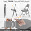 Chaise de patio pliante en métal (ensemble de 4)-2105801223