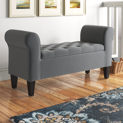 Karle Upholstered Flip Top Storage Bench by Andover Mills