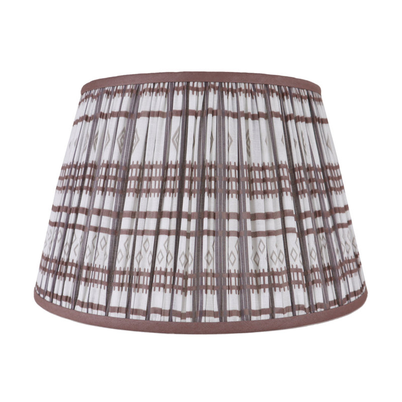 Tribal Empire Lamp Shade (Spider), 12" H x 18" W x 18" D, Brown