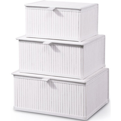 Ebern Designs Bamboo Decorative Bin