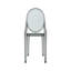 Ensemble de 4 chaises empilables en acrylique gris foncé Ghost-784769876-784769882