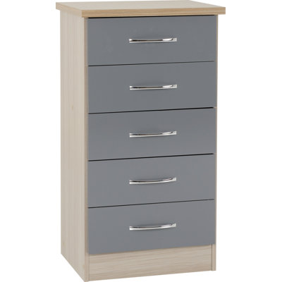 Nevada 5 Drawer Narrow Chest