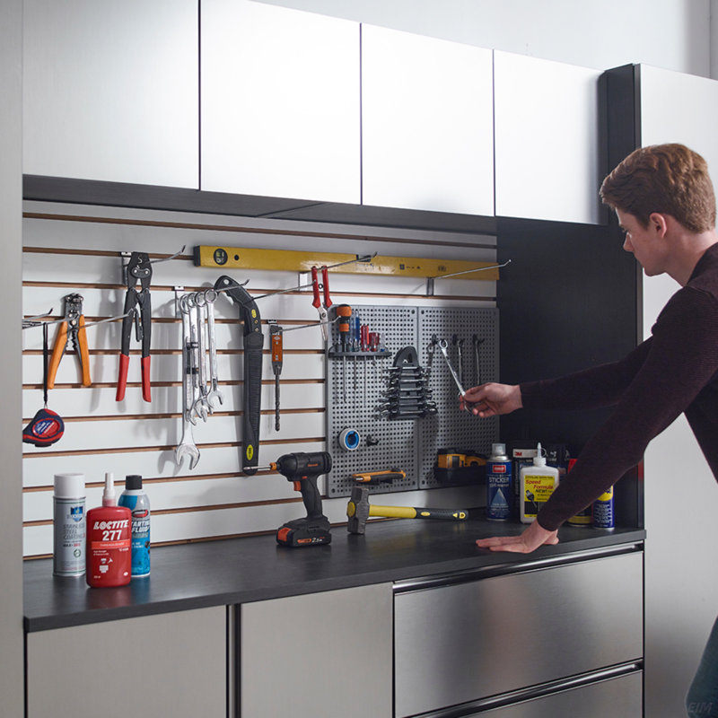 Ensemble d'armoires de garage gris Nova Series B (armoire)