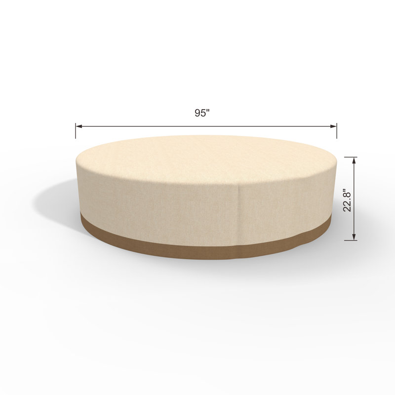Perry Outdoor Cover, 22.8" H x 95" W x 95" D, Beige