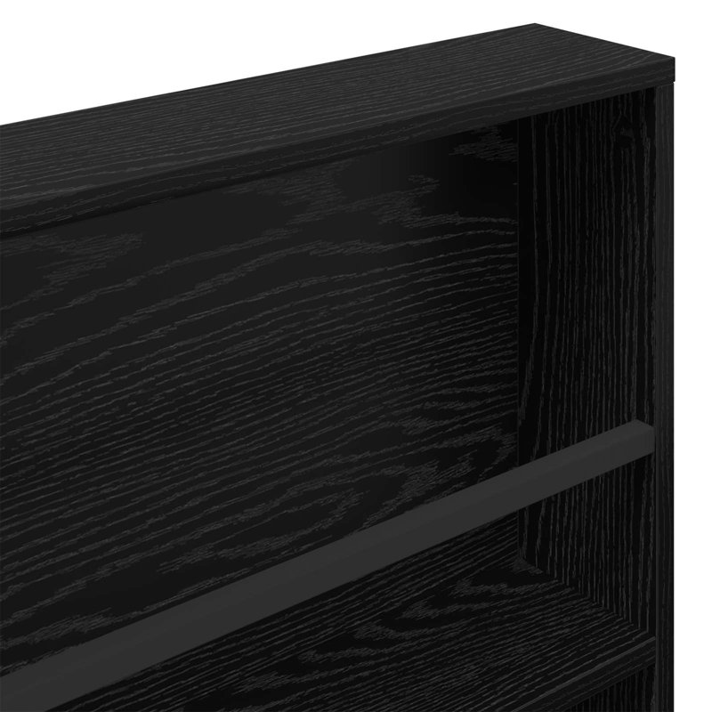 Wood Magazine Rack, Black