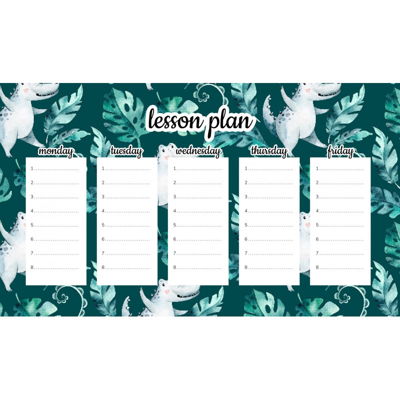 Magnetic Lesson Plan Crocodiles and Monstera