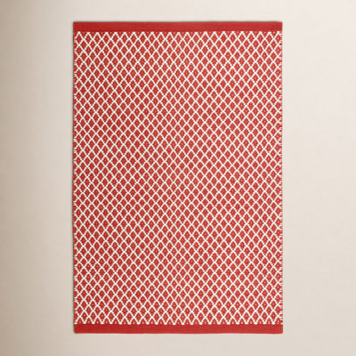 Mainsail Red Handwoven Indoor/Outdoor Rug