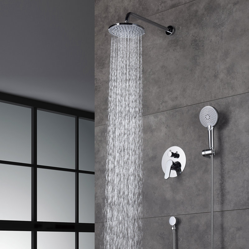 Système de douche complet avec valve brute