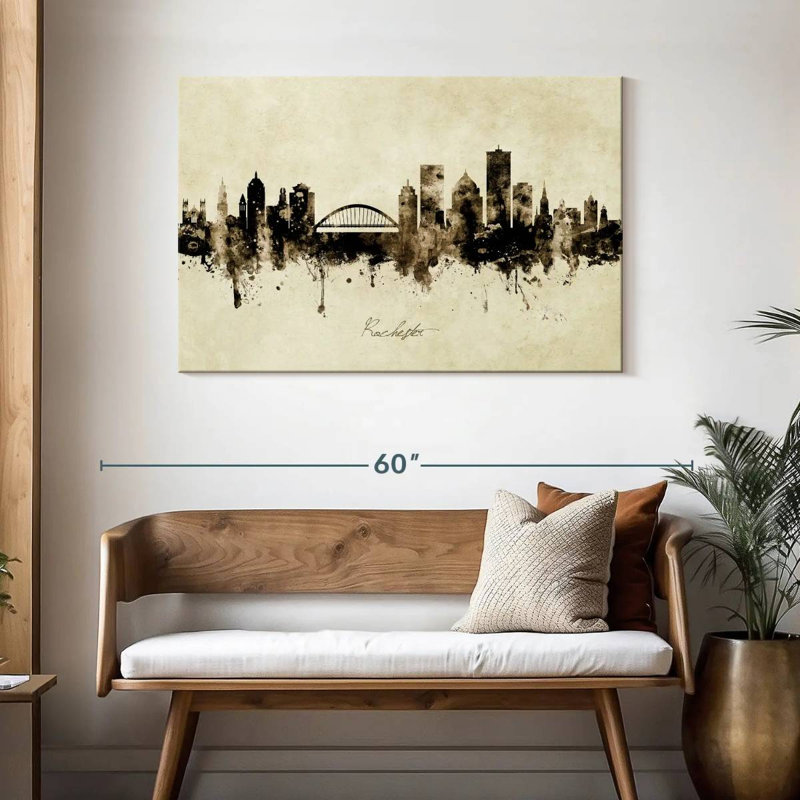 Rochester, New York, horizon III, H 30 po x l 45 po