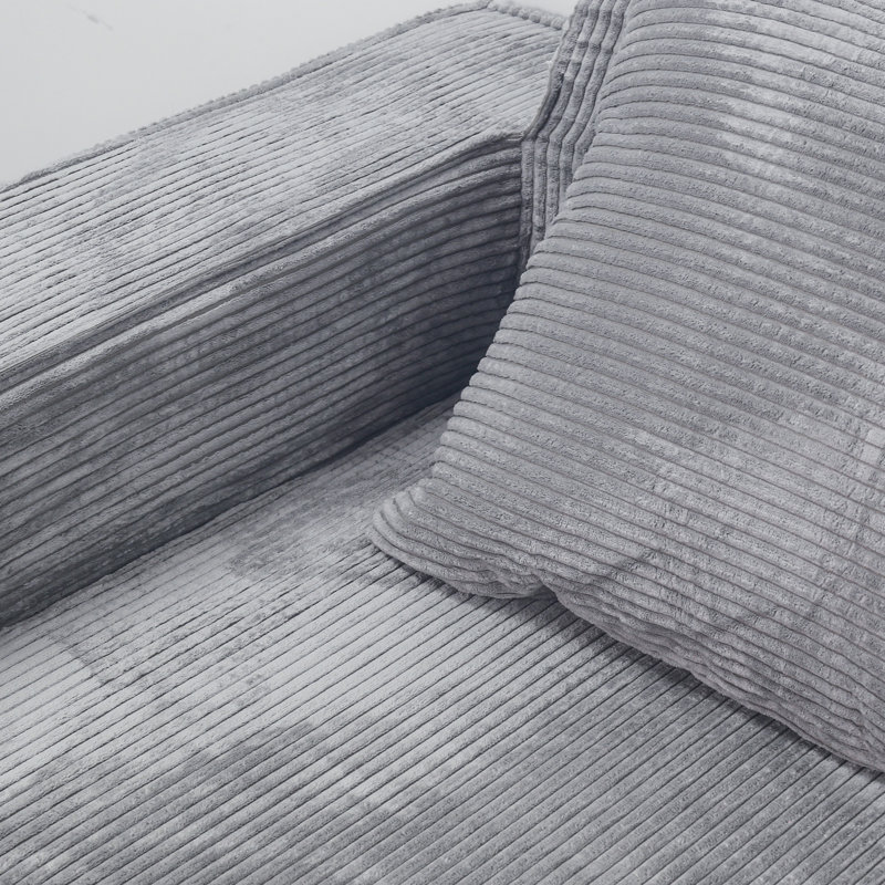 Canapé modulaire convertible 3 places Modern, Gris clair