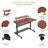 40" L Height Adjustable Computer Table with Hutch-62936335