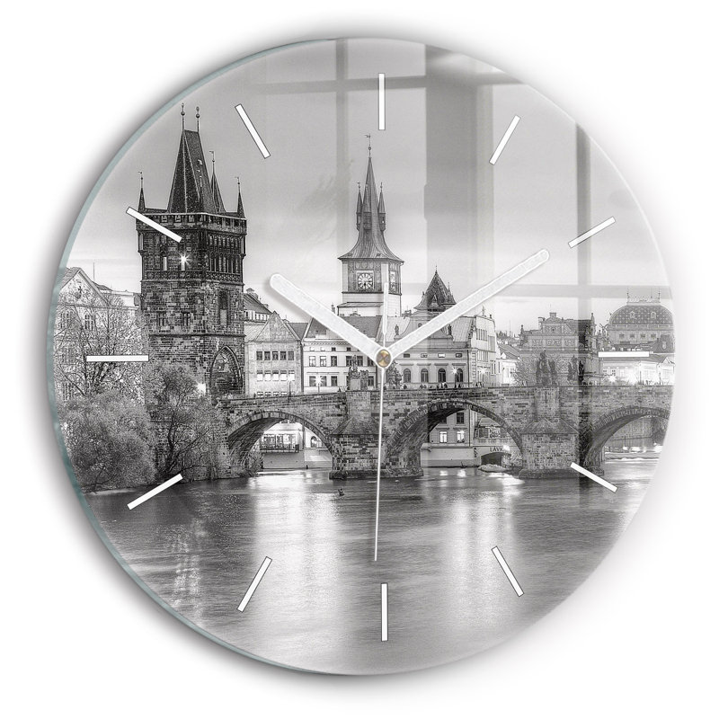Glass Wall Clock