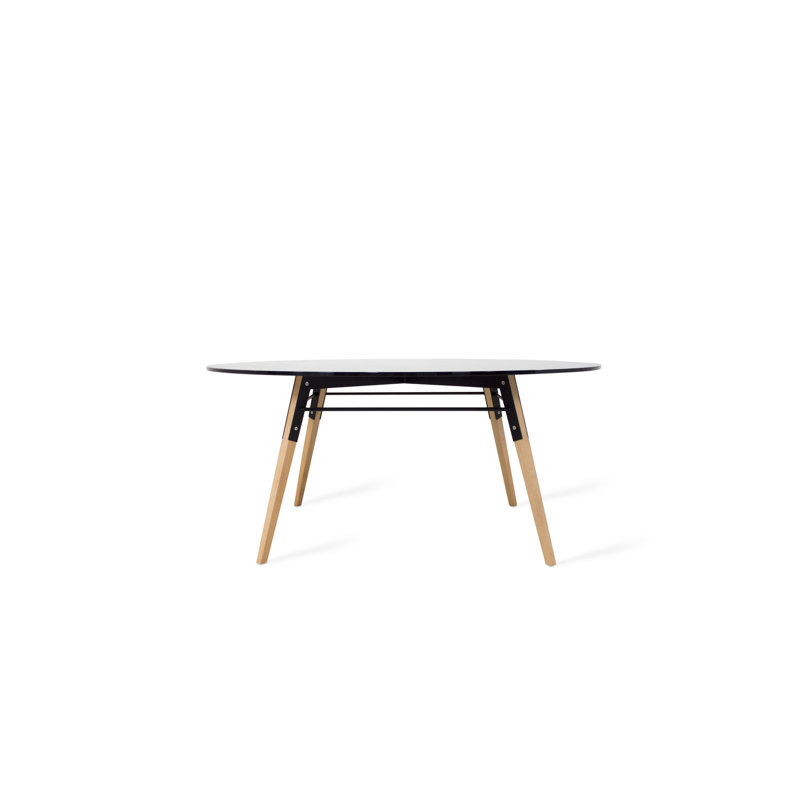 Table basse Ross, Érable / noir