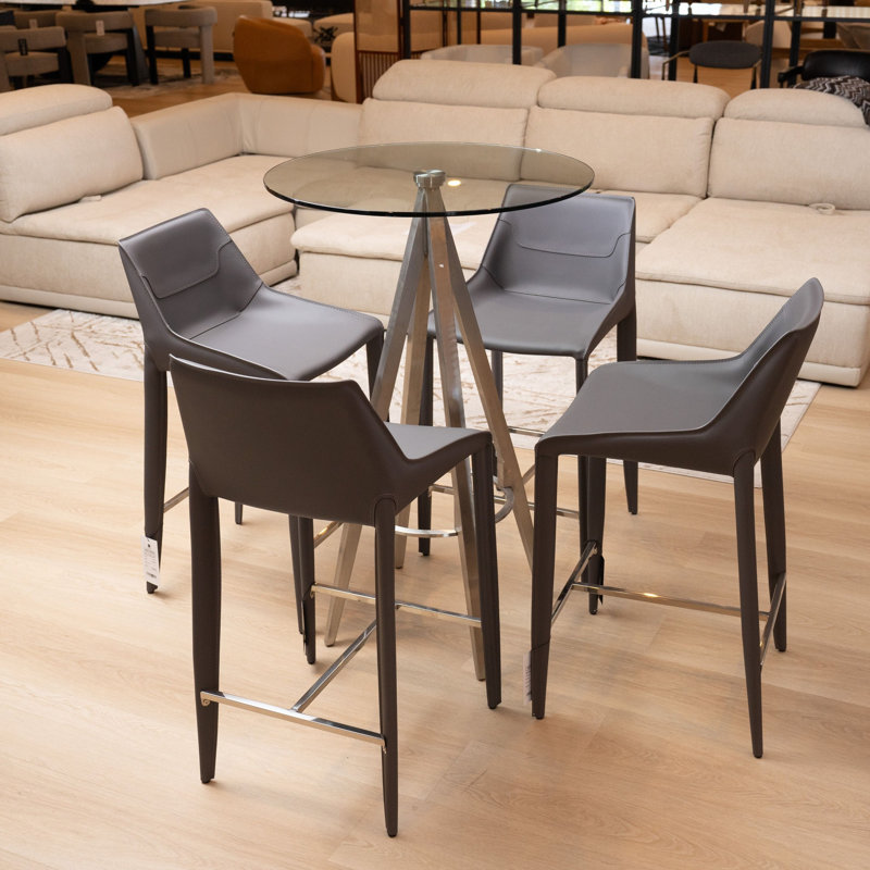Tabouret de comptoir de 26 po Kenyae, Gris