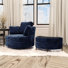 Swivel Accent Chair With Storage Ottoman