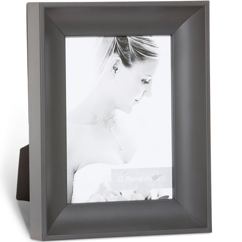 Ramino Wood Picture Frame, Ardoise Slate, 4" x 6"
