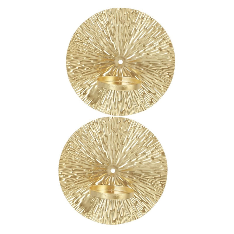 2 Piece Metal Wall Sconce Set