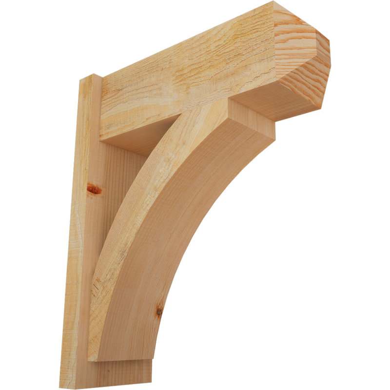 Persienne en bois rustique Thorton Craftsman,  P 22 po x H 26 po , Sapin Douglas de 8 po (sciage brut)