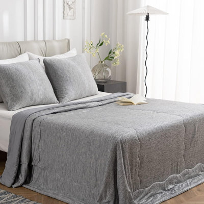 Édredon rafraîchissant à double face lavable à la machine - Couverture de refroidissement légère pour un confort toute l'année