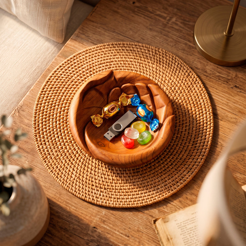 Hand Carved Wood Catchall